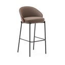 Hnědá barová židle (výška sedáku 77 cm) Eamy – Kave Home