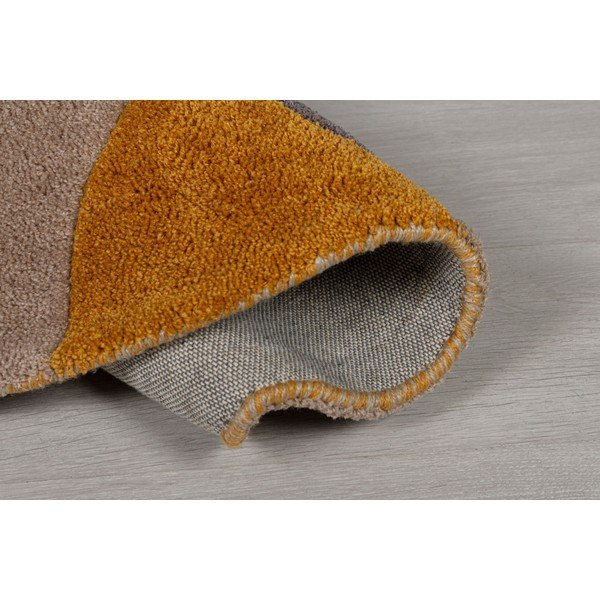 Žlutý koberec Flair Rugs Splinter, ⌀ 135 cm-image-3