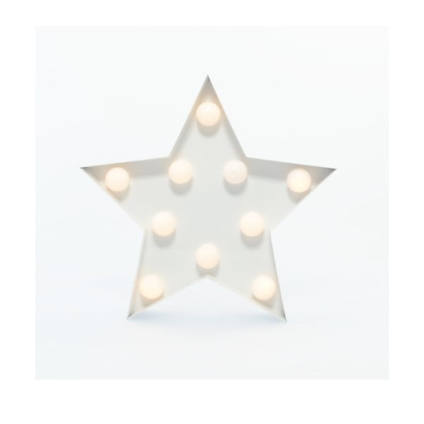 Dekorativní světlo Carnival Star, bílé