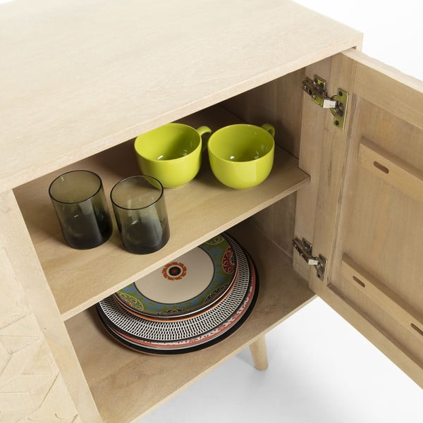 Komoda z mangového a akáciového dřeva Kave Home Sakoi, 162 x 75 cm-image-4