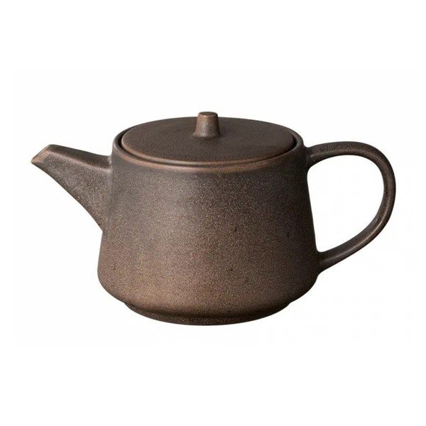 Tmavě hnědá keramická konvice na čaj 1 l Kumi – Blomus