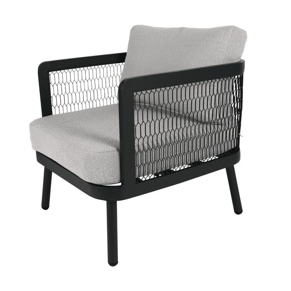 Šedé kovové zahradní křeslo Edinburgh Duo – Rojaplast-image-2