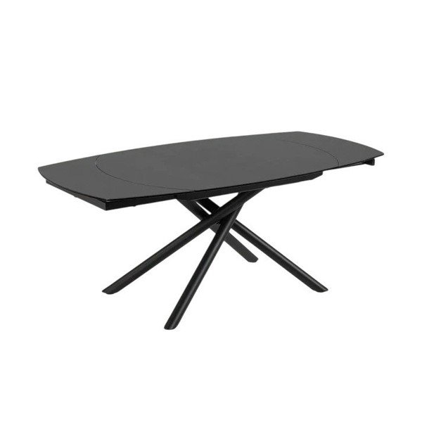 Rozkládací jídelní stůl s přídavnou deskou s keramickou deskou 100x130 cm Yodalia – Kave Home-image-2