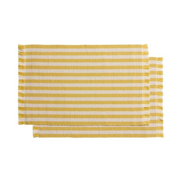 Látková/z juty prostírání v sadě 2 ks 35x50 cm Daltan – Kave Home