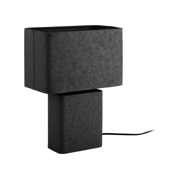 Černá kovová stolní lampa (výška 33 cm) Boaz Recto – Leitmotiv