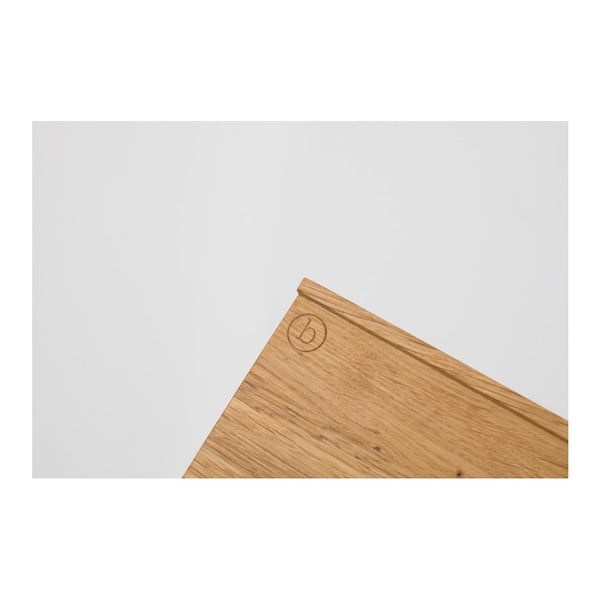 Stojan na gramofonové desky z dubového dřeva das kleine b Vinyl, 26 x 35 cm-image-2