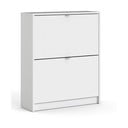 Bílý výklopný botník Shoes – Tvilum