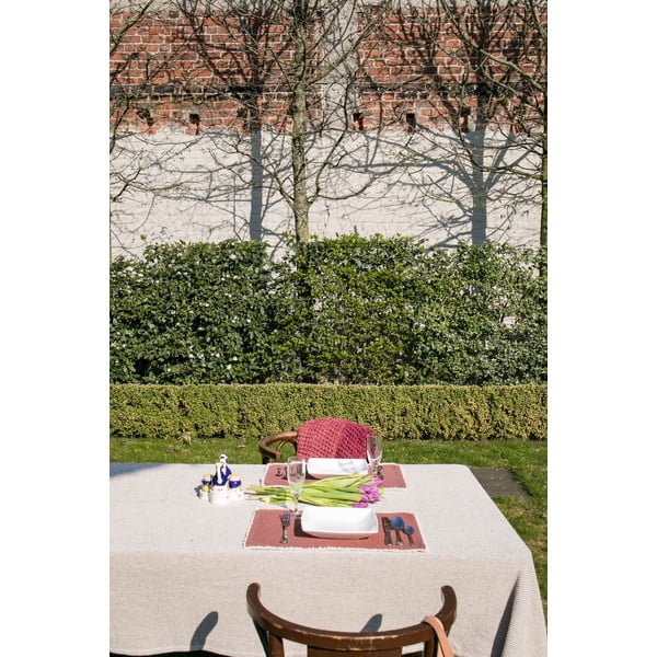 Béžovo-hnědý bavlněný ubrus Tiseco Home Studio, 250 x 150 cm-image-3