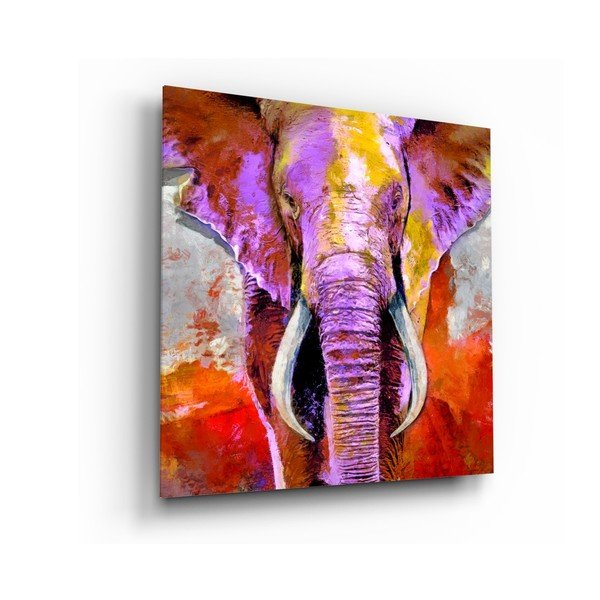 Skleněný obraz Insigne Revenge of the Elephant, 40 x 40 cm