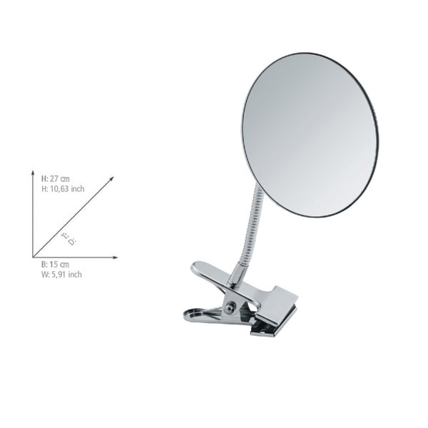 Kosmetické zvětšovací zrcadlo (5x) ø 15 cm Clip – Wenko-image-3