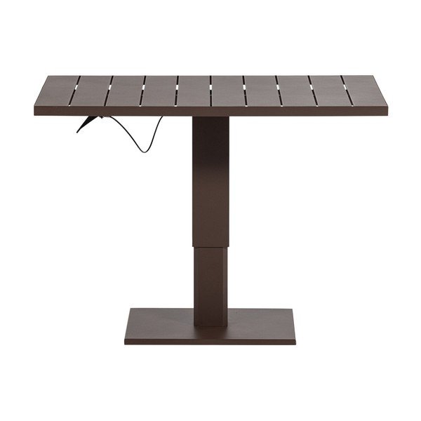 Kovový zahradní jídelní stůl 80x100 cm Tesso – WOOOD-image-4