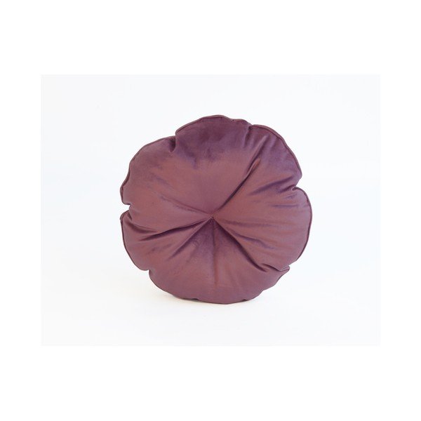 Hnědo-červený polštář z mikrovlákna Surdic Redondo, ø 45 cm