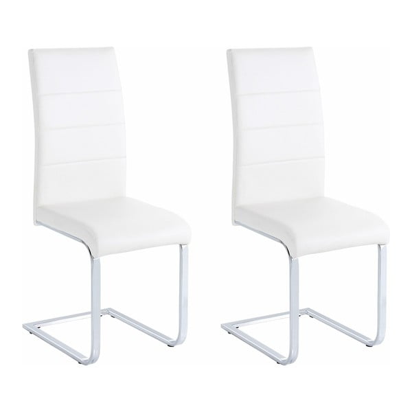 Sada 2 bílých jídelních židlí Støraa Cara