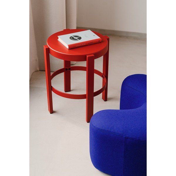 Červená ocelová stolička Doon – noo.ma-image-1