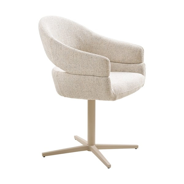 Krémová čalouněná jídelní křesla v sadě 2 ks s područkami Dover – House Nordic-image-2