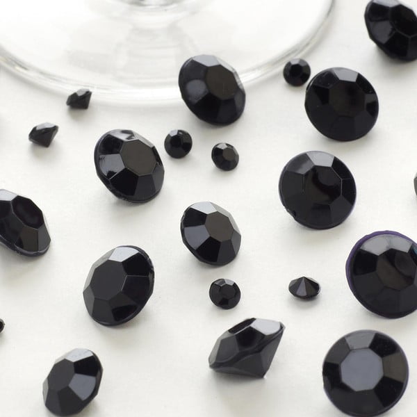 Černé dekorativní krystaly Neviti Party