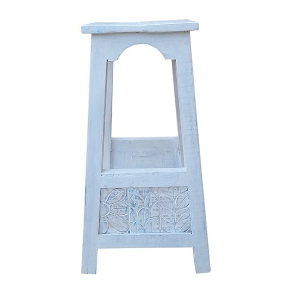 Bílá stolička z mangového dřeva SOB Rustic