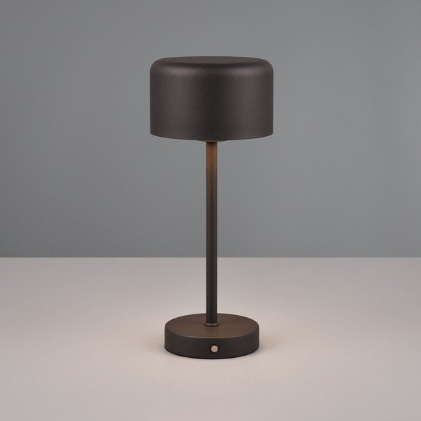 Matně černá LED stmívatelná stolní lampa (výška 30 cm) Jeff – Reality-image-1