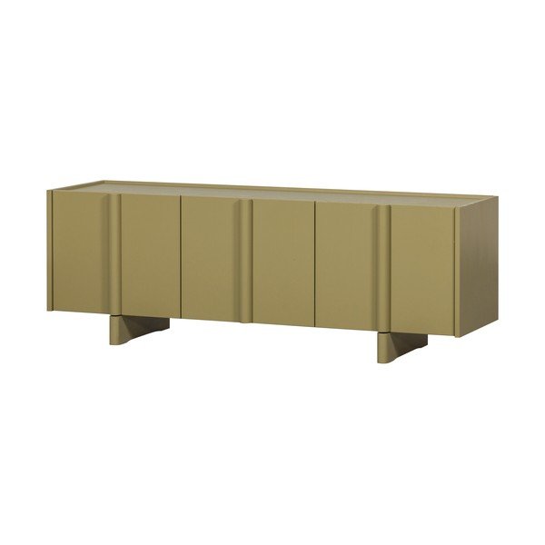 Zelený TV stolek z borovicového dřeva 152x53x46 cm Basu – WOOOD-image-3