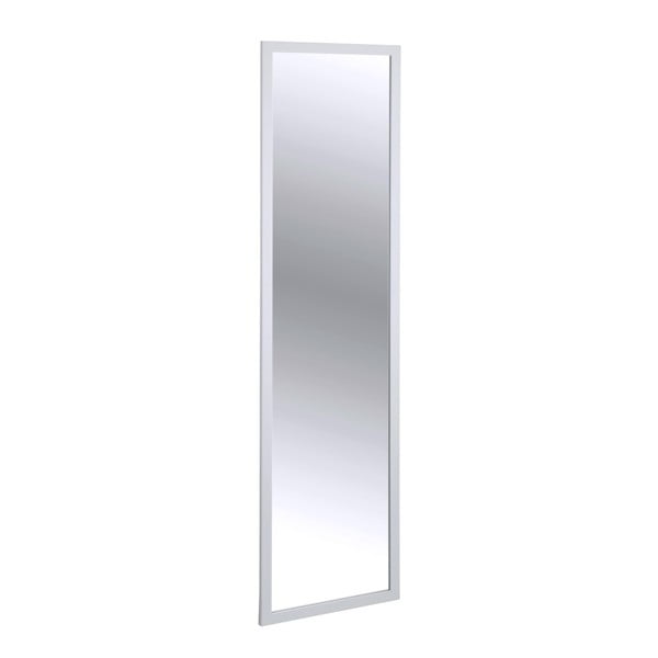 Bílé závěsné zrcadlo na dveře Wenko Home, výška 120 cm