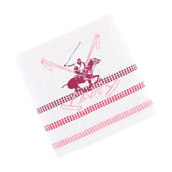 Bílo-růžový bavlněný ručník BHPC Special, 50x100 cm