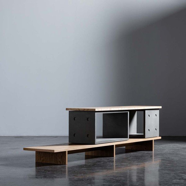 Betonová komoda Lyon Béton Dice, 230 x 58 cm-image-1