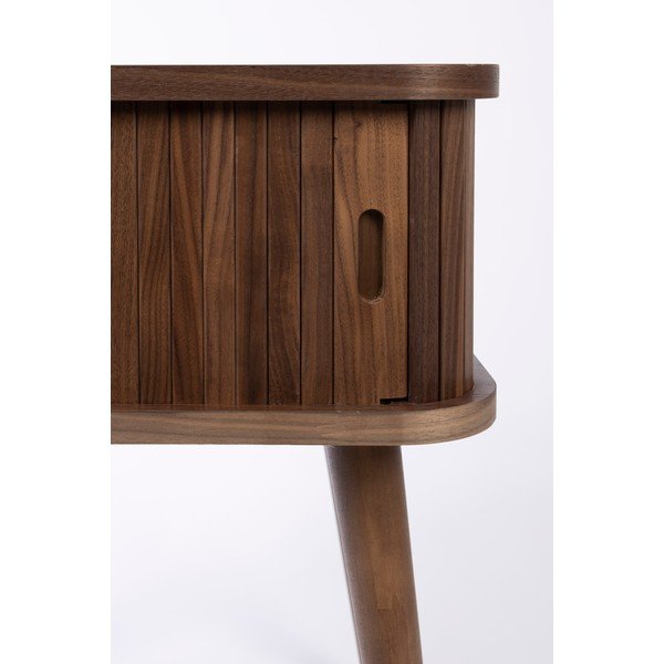 Hnědý noční stolek v dekoru ořechu Barbier – Zuiver-image-4