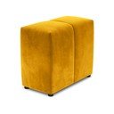 Žlutá sametová opěrka k modulární pohovce Rome Velvet - Cosmopolitan Design