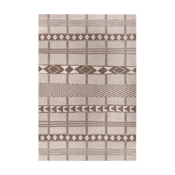 Hnědo-béžový venkovní koberec Ragami Madrid, 160 x 230 cm