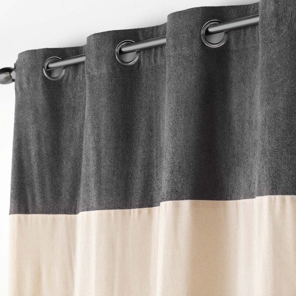 Antracitovo-béžový závěs 140x240 cm Tessa – douceur d'intérieur-image-1