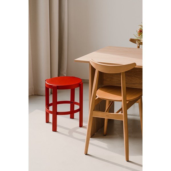 Červená ocelová stolička Doon – noo.ma-image-3