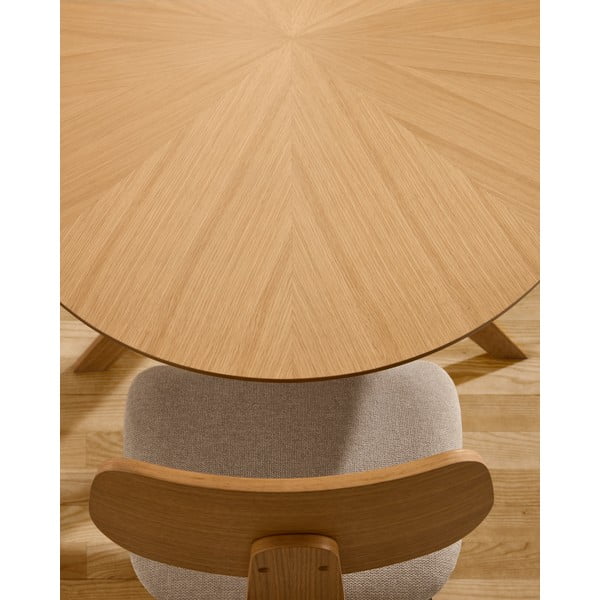 Jídelní stůl s deskou v dubovém dekoru 110x180 cm Naanim – Kave Home-image-2