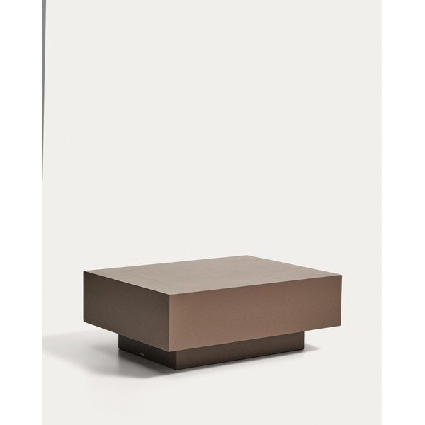 Betonový zahradní konferenční stolek 60x80 cm Rustella – Kave Home-image-4