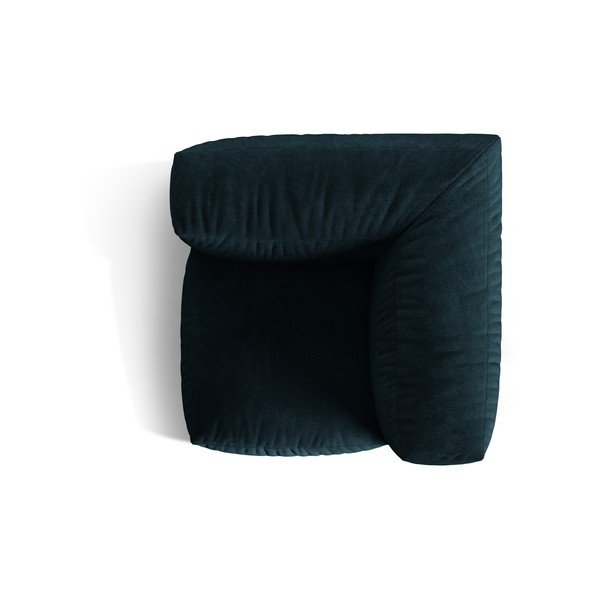 Tmavě modrý sametový modul pohovky (variabilní roh) Martina – Micadoni -image-3