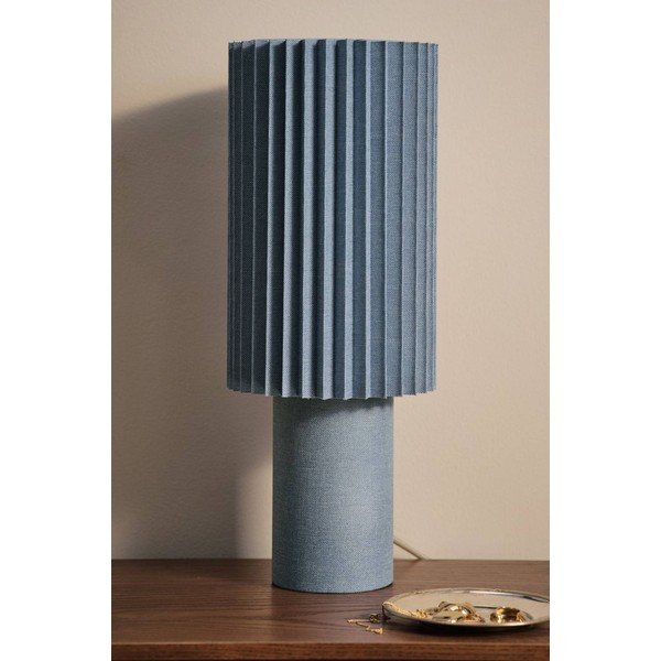 Modrá lněná stolní lampa (výška 45 cm) Harriet – Jotex-image-2