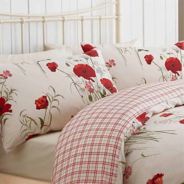 Povlečení Catherine Lansfield Wild Poppies, 200 x 200 cm-image-1