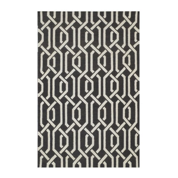Vlněný koberec Camila Dark Grey, 140x200 cm
