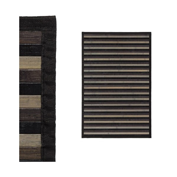 Šedý bambusový koberec 60x90 cm – Casa Selección-image-2