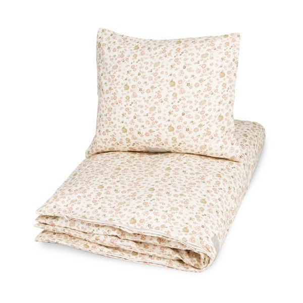 Béžové dětské povlečení do postýlky z Bio bavlny 70x100 cm Augusta – Cam Cam Copenhagen