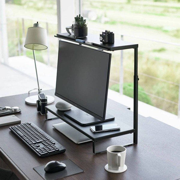 Černý kovový stojan na monitor Tower – YAMAZAKI-image-1