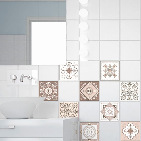 Sada 15 dekorativních samolepek na stěnu Ambiance Ezeiza, 10 x 10 cm-image-3