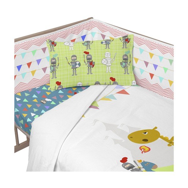 Bavlněná výstelka do postýlky Mr. Fox Knight, 210 x 40 cm-image-2