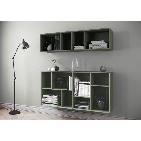 Tmavě zelený modulární policový systém 70x70 cm Z Cube - Tenzo-image-1