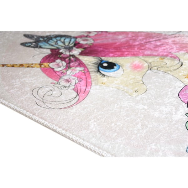 Slonovinový pratelný dětský koberec 160x230 cm Cute Unicorn – Vitaus-image-2