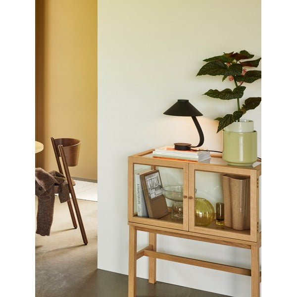 Vitrína v dekoru dubu v přírodní barvě 80x88x42 cm Poetic – Hübsch-image-3