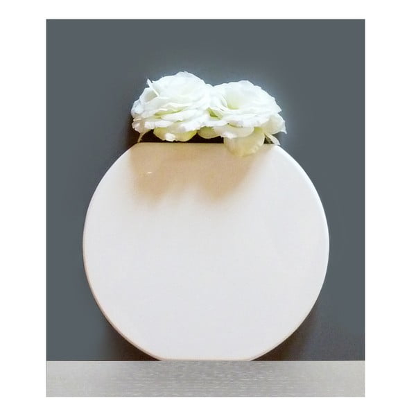 Nástěnná váza Vanity Round White