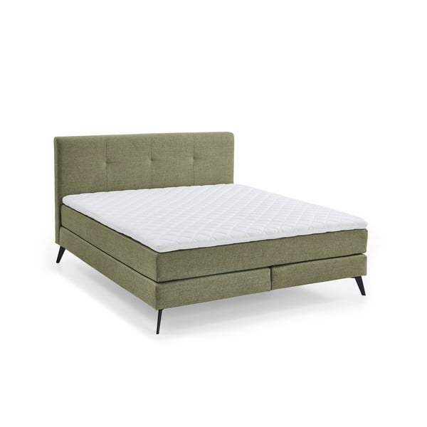 Zelená boxspring postel 180x200 cm ANCONA – Meise Möbel