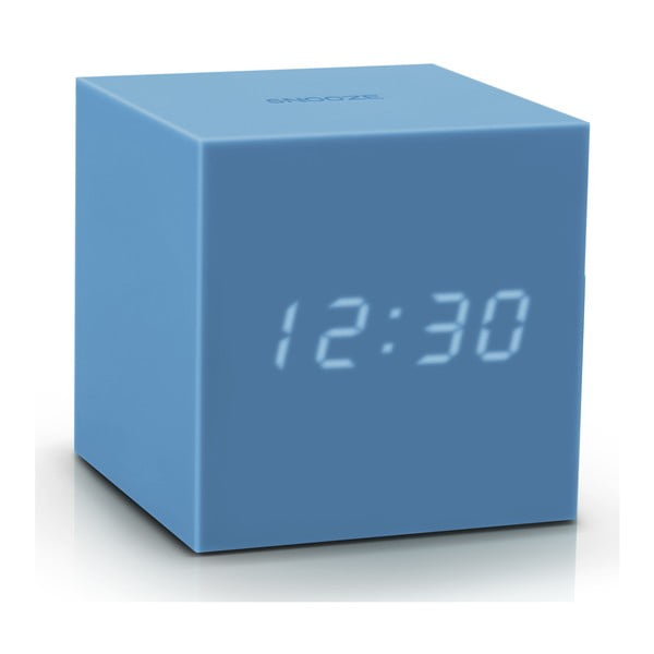 Azurově modrý LED budík Gingko Gravity Cube-image-2