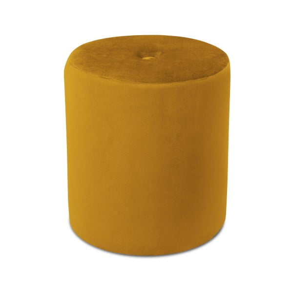 Oranžový puf Mazzini Sofas Fiore, ⌀ 40 cm-image-2