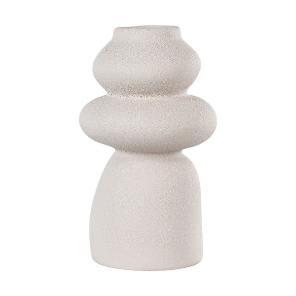 Krémová váza z kameniny (výška 26,5 cm) – House Nordic